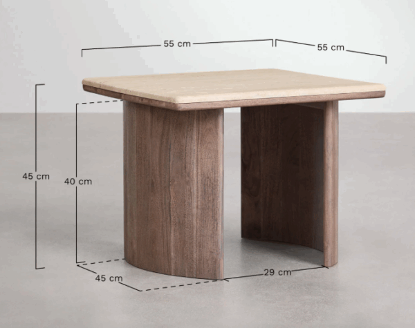 Mesa auxiliar madera - Imagen 2